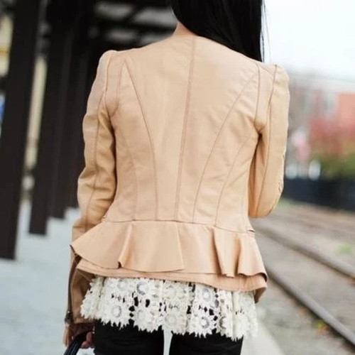 Zara peplum frill - peplum, leather