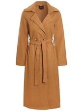 Womens Trench Coat Ladies Wool