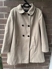Ladies Wool Style Coat - Camel