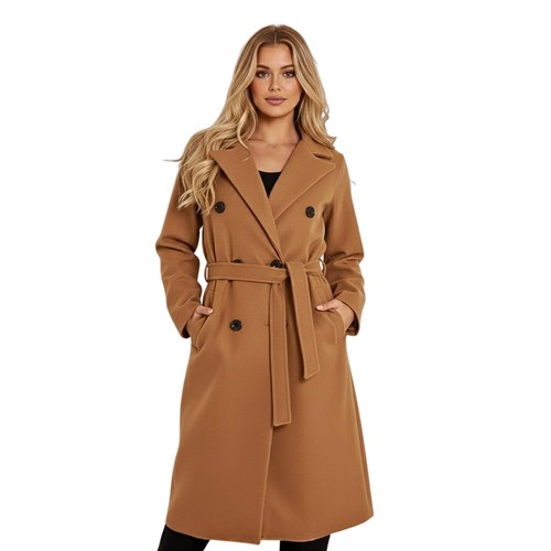 Ladies long coat - ladies, button